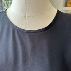 Mango sleeves less top asymmetrical hem